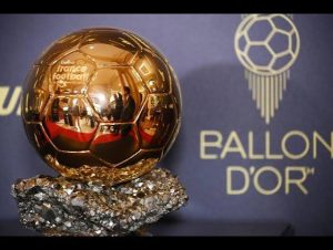 Ballon d'Or trophy displayed before the 2026 ceremony