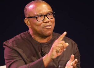 Peter Obi speaking during an interview on national leadership, governance and the 2027 presidential election.