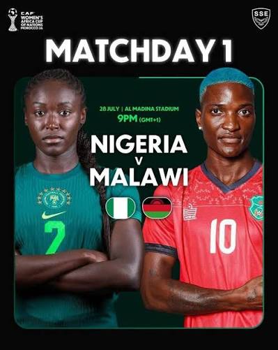 Super Falcons midfielder Esther Okoronkwo reacts after Nigeria's 3-2 defeat to Malawi in the WAFCON group stage.